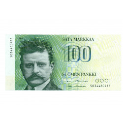 100 finnish mark bill - edible cake topper