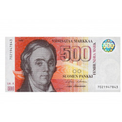 500 finnish mark bill - edible cake topper