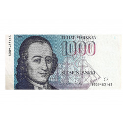 1000 finnish mark bill - edible cake topper