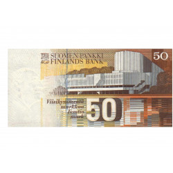 50 finnish mark bill - from behind - edible cake topper