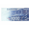 1000 finnish mark bill - from behind - edible cake topper