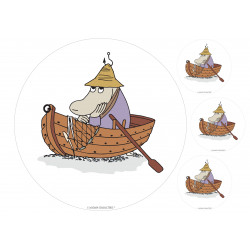 The Moomins - Hemulens fishing - edible cake topper