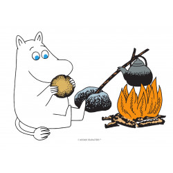 The Moomins - Moomintroll at campfire - edible cake topper