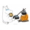 The Moomins - Moomintroll at campfire - edible cake topper