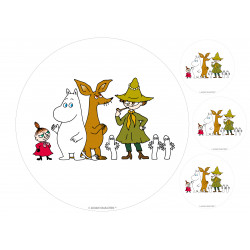 The Moomins - Moomin group - edible cake topper