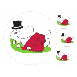 The Moomins - Moominpappa sleeping - edible cake topper