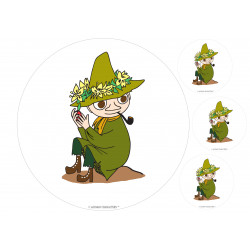 The Moomins - Snufkin with an apple - edible cake topper