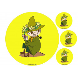 The Moomins - Snufkin with an apple - edible cake topper