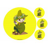 The Moomins - Snufkin with an apple - edible cake topper