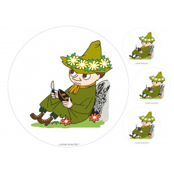 The Moomins - Snufkin whittles - edible cake topper