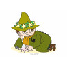 The Moomins - Snufkin on a beach - edible cake topper