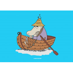 The Moomins - Hemulens fishing - edible cake topper