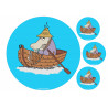 The Moomins - Hemulens fishing - edible cake topper