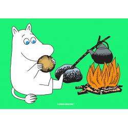 The Moomins - Moomintroll at campfire - edible cake topper