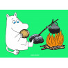 The Moomins - Moomintroll at campfire - edible cake topper