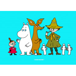 The Moomins - Moomin group - edible cake topper