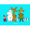 The Moomins - Moomin group - edible cake topper