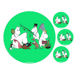 The Moomins - Moomins hiking - edible cake topper