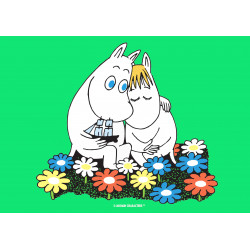 The Moomins - Moomins hugging - edible cake topper