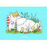 The Moomins - Snork Maiden sleeping - edible cake topper