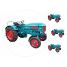 Hanomag tractor - Edible cake topper