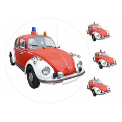 Volkswagen Beetle - Edible cake topper