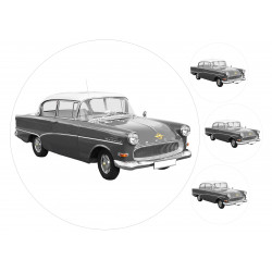 Opel Rekord - Edible cake topper