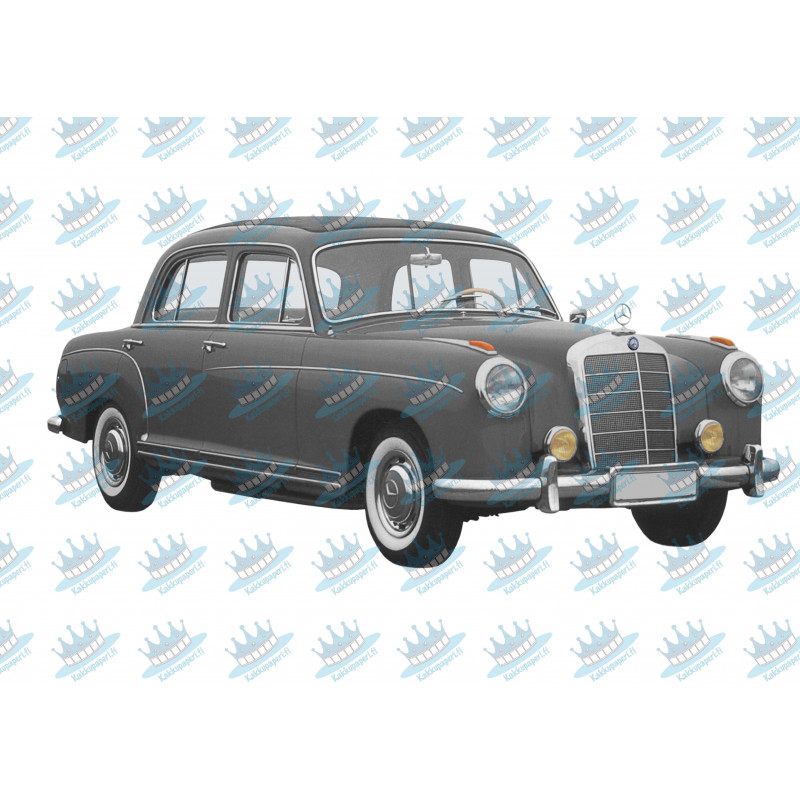 Mercedes Benz 220S - Syötävä kakkukuva kakkuun