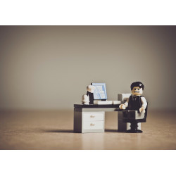 Lego Businessman - Edible cake topper