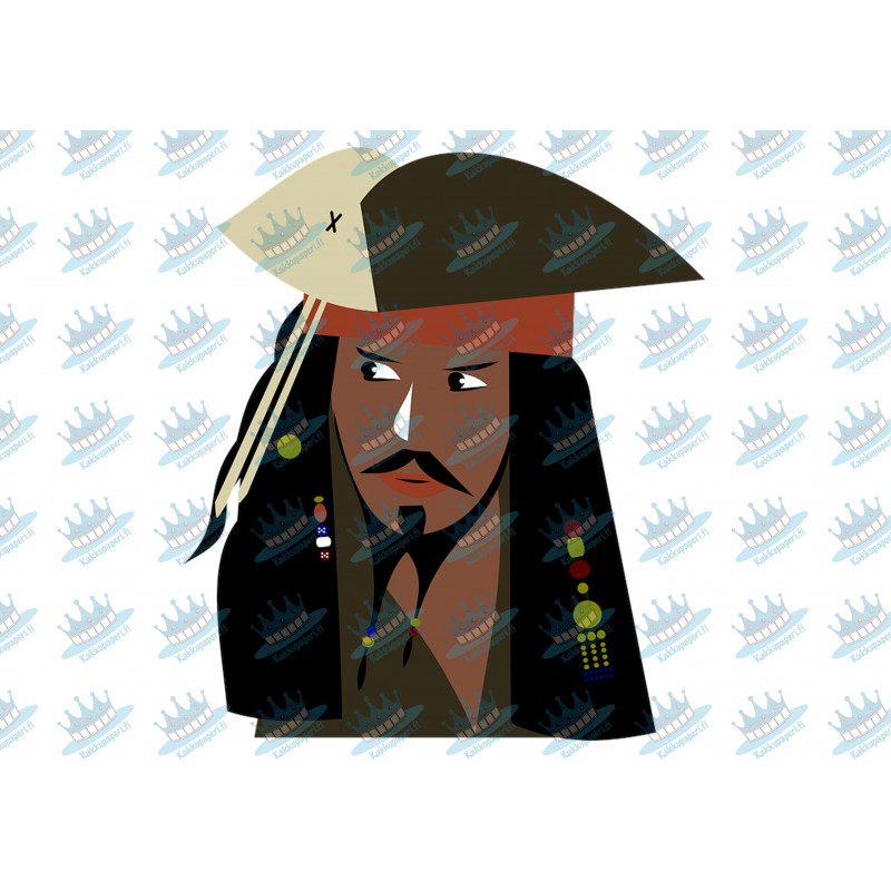 Jack Sparrow - Edible cake topper