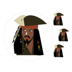 Jack Sparrow - Edible cake topper