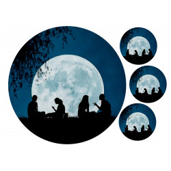 Picnic in the moonlight - Edible cake topper