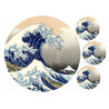 The Great Wave off Kanagawa - edible cake topper