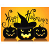 Halloween Cake topper - Happy Halloween - Edible cake topper