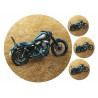 Harley Davidson motorbike - Edible cake topper