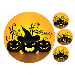 Halloween Cake topper - Happy Halloween - Edible cake topper