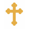 Golden cross - edible cake topper