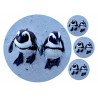 African penguins - Edible cake topper