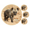 Hyena cub - Edible cake topper