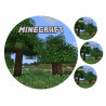 Minecraft scenery - Edible cake topper