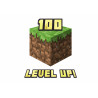 Minecraft level up - Edible cake topper