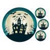 Halloween Cake topper - Scary castle - Edible cake topper