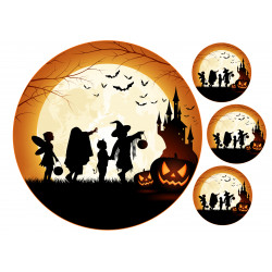 Halloween Cake topper - Trick or treat - Edible cake topper