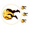 Halloween Cake topper - Bats and full moon - Edible cake topper