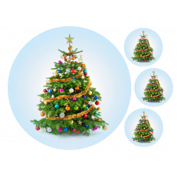 Christmas tree - edible cake topper