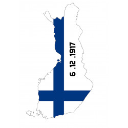 Independence Day - Suomi Finland - edible cake topper