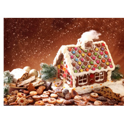 Gingerbread house - edible cake topper