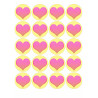 Muffin topper - Light pink hearts - Edible muffin topper