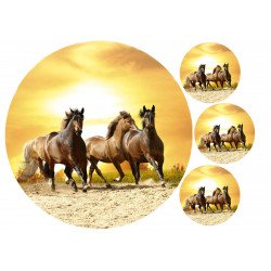 Horses - Edible cake topper