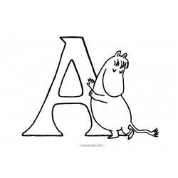 The Moomins - Letter A - edible cake topper